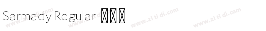Sarmady Regular字体转换